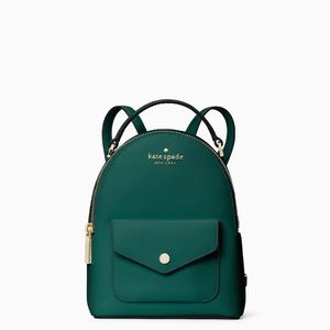 Kate spade Schuyler mini backpack, deep jade green NWT